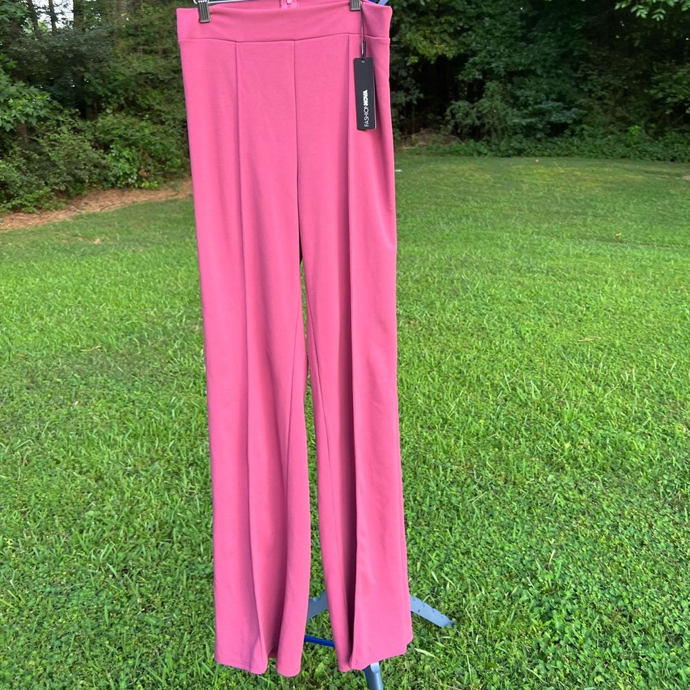 Fashion Nova Vibrant Pink Women's Trousers